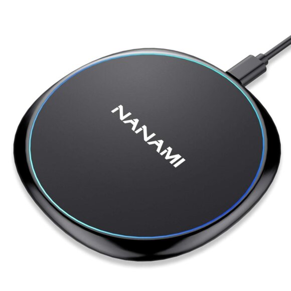 Fast Wireless Charger, NANAMI 15W Max Qi Charging Pad for Phones AirPods - Picture 1 of 4